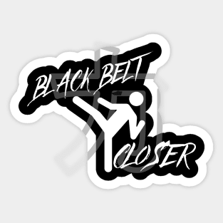 Black Belt Closer Sticker